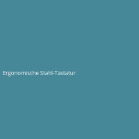 Ergonomische Stahl-Tastatur