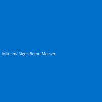 Mittelmäßiges Beton-Messer