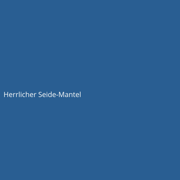 Herrlicher Seide-Mantel