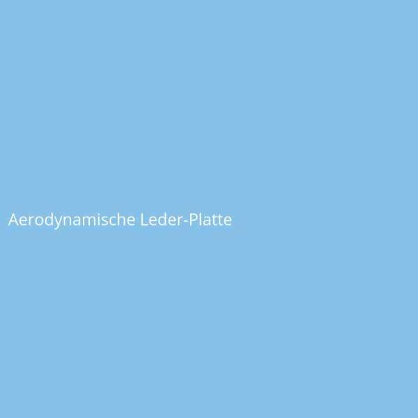 Aerodynamische Leder-Platte